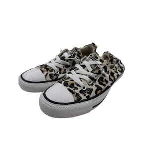 Converse Women's Chuck Taylor All Star Shoreline Slip-On Leopard Sneakers 7